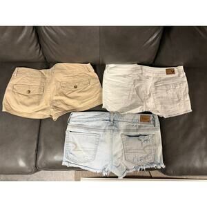 Vintage American Eagle Cut Off Low Rise Shorts Set of 3